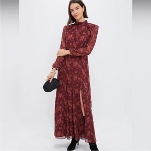 New Tuckernuck Burgundy Bouquet Adare Dress